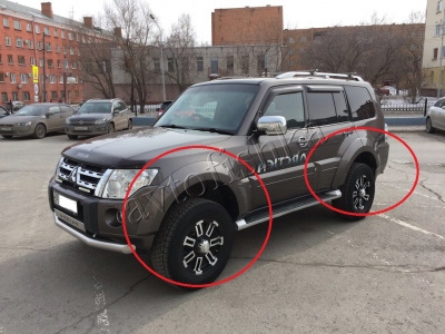 Mitsubishi Pajero 4 (06 – 15) Фендра | расширители арок на комплект